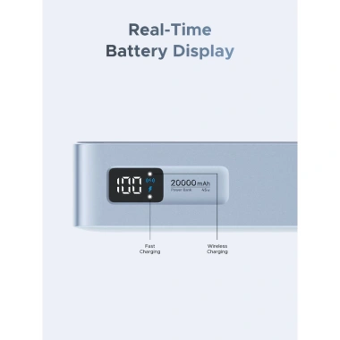 UGREEN Qi2 25W 20.000mAh Sạc nhanh không dây từ tính + Cáp USB-C 45W - Tràn năng lượng, phù hợp iPhone 17, màu xám 7