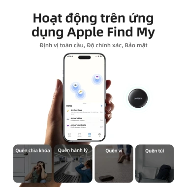 UGREEN SmartTrack SmartTag Bluetooth Tracker Tìm Earbud & Hành lý 332k 2