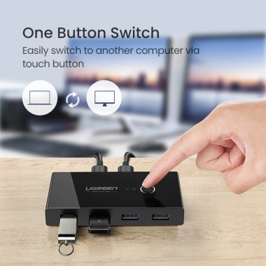 UGREEN Switch USB 2.0/3.0 4 Cổng – Chuyển 2 Máy Tính, Hub Máy In, Máy Quét, Chuột – 379.500₫ 5