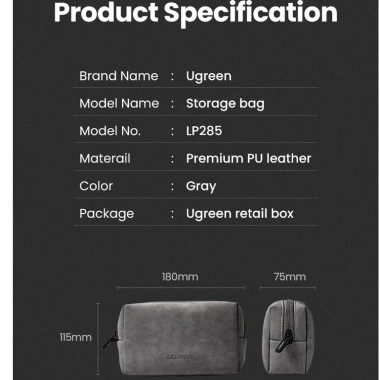 Ugreen Túi Tổ Chức Bảo Quản Tai Nghe Có Dây + Cáp USB, Sạc Điện Thoại – 159.000 9