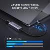 Ugreen Type-C sang LAN RJ45 2.5Gbps Bộ chuyển đổi USB-C tốc độ 2.500Mbps cho MacBook iPad Pro 2
