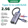 Ugreen Type-C sang LAN RJ45 2.5Gbps Bộ chuyển đổi USB-C tốc độ 2.500Mbps cho MacBook iPad Pro 10