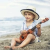 Ukulele 4 dây Yukrili - Đồ chơi nhạc cụ học đi, nút điều chỉnh bền bì, giảm giá tới 104.500 VND cho bé, phát triển âm nhạc 4