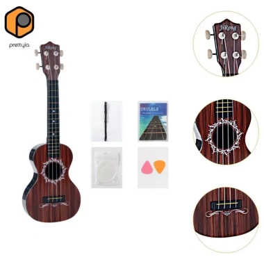 Ukulele trẻ em 21in - Đồ chơi âm nhạc cải thiện kỹ năng, phù hợp bé trai, bé gái