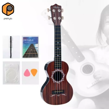 Ukulele trẻ em 21in - Đồ chơi âm nhạc cải thiện kỹ năng, phù hợp bé trai, bé gái