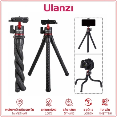 ULANZI MT-11 Tripod bạch tuộc chính hãng - Chân máy ảnh & điện thoại, ngàm kẹp, giảm còn 269.000đ