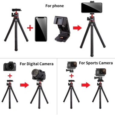 ULANZI MT-11 Tripod bạch tuộc chính hãng - Chân máy ảnh & điện thoại, ngàm kẹp, giảm còn 269.000đ