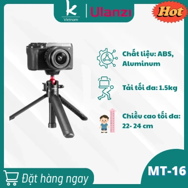 Ulanzi MT-16 Tripod Quay Phim DSLR & Điện Thoại 4 Điều Chỉnh Xoay 360 độ - Hàng Chính Hãng Giá Ưu Đãi, Giá Tốt