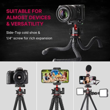 ULANZI MT-33 Chính Hãng - Chân Tripod Bạch Tuộc Ballhead Xoay 360 cho Máy Ảnh & Điện Thoại, Giá Ưu Đãi 319,000₫ 7