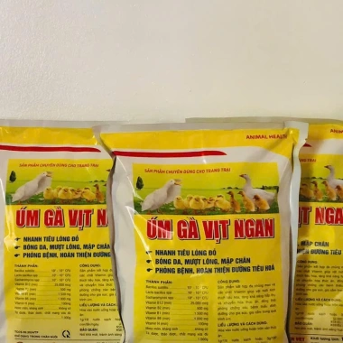Úm gà, vịt, ngan, cút 1kg – Nhanh tiêu lòng đỏ, khỏe, lớn nhanh Thú y Trường Thịnh
