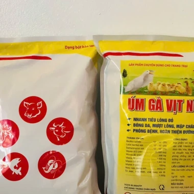 Úm gà, vịt, ngan, cút 1kg – Nhanh tiêu lòng đỏ, khỏe, lớn nhanh Thú y Trường Thịnh