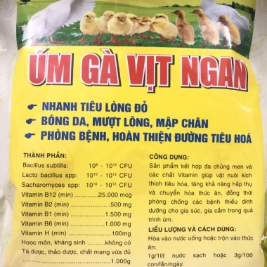Úm gà, vịt, ngan, cút 1kg – Nhanh tiêu lòng đỏ, khỏe, lớn nhanh Thú y Trường Thịnh