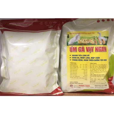 Úm gà, vịt, ngan, cút 1kg – Nhanh tiêu lòng đỏ, khỏe, lớn nhanh Thú y Trường Thịnh