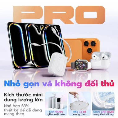 Uneed Mini 10.000mAh PD 22.5W – Sạc nhanh iPhone 8‑17 & Android, Quà tặng nữ 499k