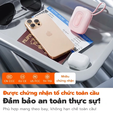 Uneed Mini 10.000mAh PD 22.5W – Sạc nhanh iPhone 8‑17 & Android, Quà tặng nữ 499k