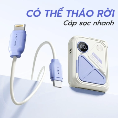 Uneed Qi2 PD35W Sạc Dự Phòng 30.000mAh - Sạc Nhanh 22.5W, AC, iPhone, Android, tai nghe, đồng hồ - 759.000đ