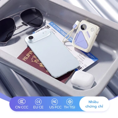 Uneed Qi2 PD35W Sạc Dự Phòng 30.000mAh - Sạc Nhanh 22.5W, AC, iPhone, Android, tai nghe, đồng hồ - 759.000đ