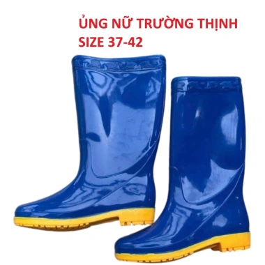 ủng hoa sen size 36-43 đi mưa lội nước, chống trượt, lao động nam nữ - 40.124 VND 4