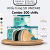 UNICARE 200 khẩu trang 5D Unimask - Kháng khuẩn 3 lớp, chống bụi mịn, còn 120.000₫