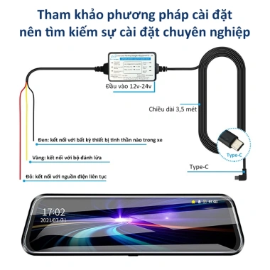 Unisen Cáp hạ áp Dashcam giám sát đỗ xe 24V-12V-5V - Giảm giá 22% chỉ 99.000 VND 2