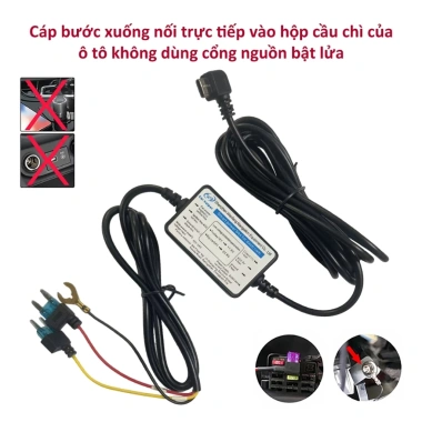 Unisen Cáp hạ áp Dashcam giám sát đỗ xe 24V-12V-5V - Giảm giá 22% chỉ 99.000 VND 4