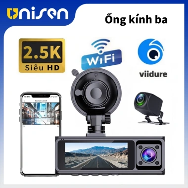 Unisen F5 Camera hành trình ô tô HD 1.440P WiFi GPS camera giám sát đỗ xe 24h 1.299.000