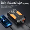 Unisen Máy Bơm Lốp 10.000mAh Đèn LED, Sạc Dự Phòng và Màn Hình Thông Minh 5IN1 7
