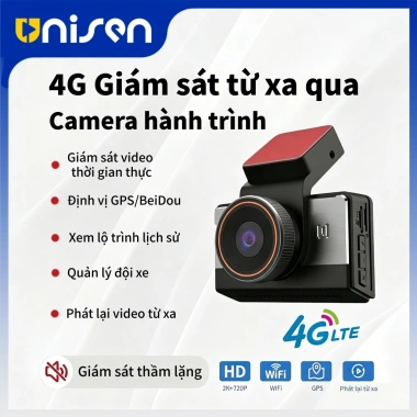 Unisen P83 Camera hành trình 4G LTE 2K - Tầm nhìn ban đêm, WIFI GPS, đỗ xe 24h 1.679.000₫