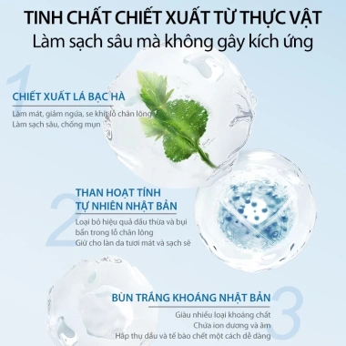 UNO Bộ 3 món làm sạch da nam - Kiểm soát dầu, dưỡng ẩm, Đen Xanh lá Xanh dương, 300k