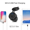 Uống Động Cơ Sạc Nhanh QC 3.0 USB 18W, LED Vôn DC12-24V, Hiển Thị Điện Áp, Không Thấm Nước - 246.300 VND 2
