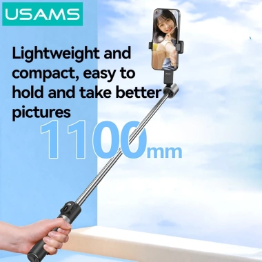 Usams Bluetooth Selfie Stick Tripod Di Động Tháo Rời, Điều Khiển Từ Xa, Monopod Cho Điện Thoại: Giá 218.900₫ 2
