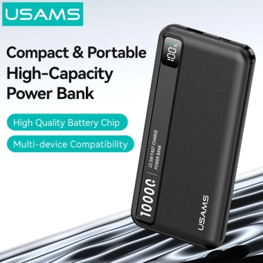USAMS Power Bank 22.5W 20.000mAh Sạc nhanh hai chiều, Dung lượng lớn, Chính hãng iPhone Android - 306.900đ