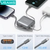 Usams Powerbank 10.000mAh 22.5W Sạc nhanh, Màn hình số gập lại cho điện thoại 2