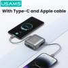 Usams Powerbank 10.000mAh 22.5W Sạc nhanh, Màn hình số gập lại cho điện thoại 4
