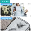 Usams Powerbank 10.000mAh 22.5W Sạc nhanh, Màn hình số gập lại cho điện thoại 6