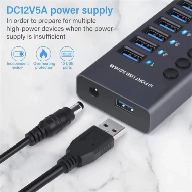 USB 3.0 Hub 10 Cổng Đa Nguồn, Docking Station, Sạc Nhanh, Công Tắc Thông Minh, Giá ưu đãi 370.420₫ 3 USB 3.0 Hub 10 Cổng Đa Nguồn, Docking Station, Sạc Nhanh, Công Tắc Thông Minh, Giá ưu đãi 370.420₫ 3