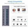 USB 3.0 Hub 10 Cổng Đa Nguồn, Docking Station, Sạc Nhanh, Công Tắc Thông Minh, Giá ưu đãi 370.420₫ 6