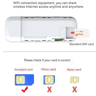 USB 4G LTE phát WiFi đa mạng từ sim 3G/4G - Bộ phát di động, giá chỉ 199.000đ 6