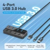USB A HUB Vention 4 trong 1 USB3.0 5Gbps Chuyển đổi USB-C công tắc nguồn riêng lẻ 2