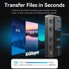 USB A HUB Vention 4 trong 1 USB3.0 5Gbps Chuyển đổi USB-C công tắc nguồn riêng lẻ 4