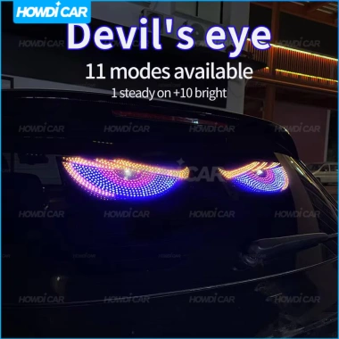 USB Big Devil Eyes Light cho ô tô - Màn hình LED, lập trình, ánh sáng cửa sổ 8 USB Big Devil Eyes Light cho ô tô - Màn hình LED, lập trình, ánh sáng cửa sổ 8