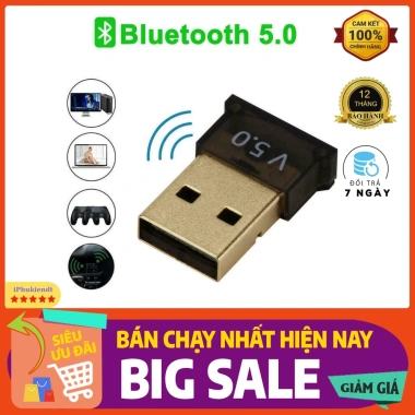 USB Bluetooth không dây cho PC & laptop, tốc độ cao, bảo hành 6 tháng, 39.000₫