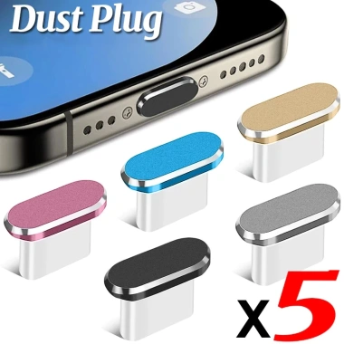 Usb C Chống Bụi Nhôm Hợp Kim Loại C - Bảo Vệ Nắp Cổng Sạc Samsung, Xiaomi, Chống Thấm Nước