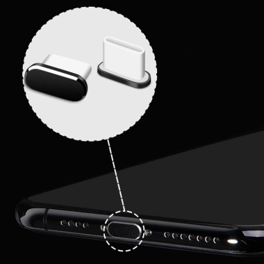 Usb C Chống Bụi Nhôm Hợp Kim Loại C - Bảo Vệ Nắp Cổng Sạc Samsung, Xiaomi, Chống Thấm Nước