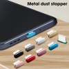 Usb C Chống Bụi Nhôm Hợp Kim Loại C - Bảo Vệ Nắp Cổng Sạc Samsung, Xiaomi, Chống Thấm Nước 8