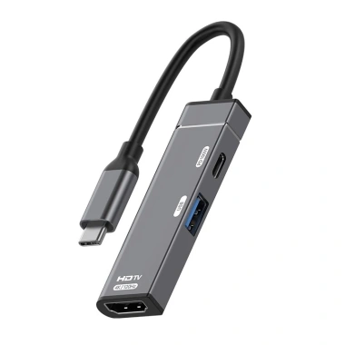 USB-C Hub 3 trong 1 Type-C sang HDMI 4K 120Hz + USB3.0 & 100W PD Docking Station
