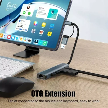 USB-C HUB đa cổng USB 3.0 và Gigabit Ethernet RJ45 cho MacBook Pro - 264.000đ 2