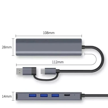 USB-C HUB đa cổng USB 3.0 và Gigabit Ethernet RJ45 cho MacBook Pro - 264.000đ 8