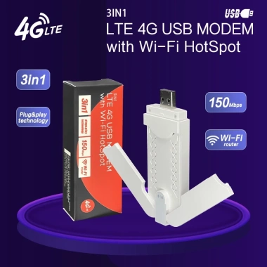 USB Dcom 4G LTE WiFi 150Mbps Phủ sóng rộng, kết nối 10 thiết bị, giá chỉ 400k 2