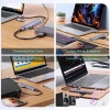 USB Hub 3.0 Nhôm 8 Cổng (2 Bộ Chia) + Đầu Đọc Thẻ TF/SD 3.5mm - Giá 137.5k Giảm Đặc Biệt 6
